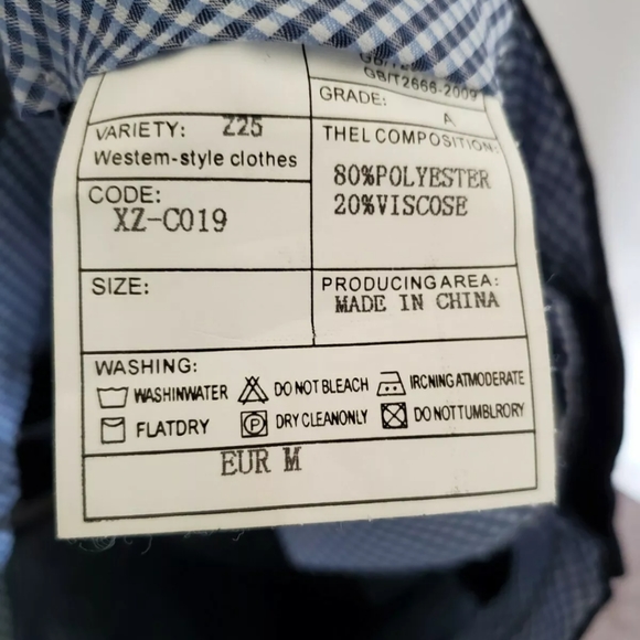 Mens Navy Blue YFFUSHI Suit - Picture 8 of 8